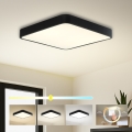 Brilagi - POOL SQUARE LED Ceiling Light LED/48W/230V 3000/4500/6000K 50x50 cm Black