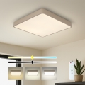 BRILAGI - POOL SQUARE LED Dimmable Ceiling Light LED/36W/230V 3000-6000K 40x40 cm Beige + Remote Control