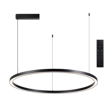 Brilagi - PORTOFINO Dimmable LED pendant chandelier on cable LED/60W/230V 3000–6000K Ø 80 cm black + remote control