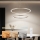 Brilagi - PORTOFINO Dimmable LED Cable Pendant Light LED/98W/230V 3000-6000K Ø 80 cm Beige + Remote Control