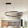 Brilagi - PORTOFINO Dimmable LED Cable-Suspended Pendant Light LED/60W/230V 3000–6000K Ø 80 cm Black + Remote Control