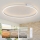 Brilagi - PORTOFINO Dimmable LED Ceiling Light 85W/230V 3000-6000K Ø 120 cm Silver + Remote Control