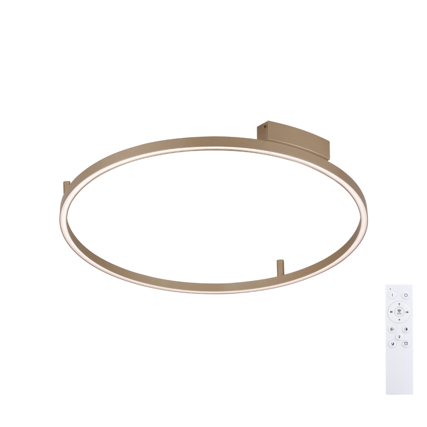 Brilagi - PORTOFINO LED Dimmable Ceiling Light LED/60W/230V 3000-6000K Ø 80 cm Beige + Remote Control