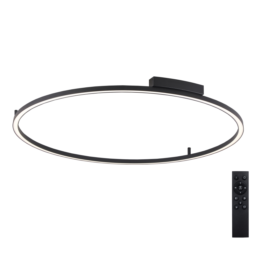 Brilagi - PORTOFINO Dimmable LED Ceiling Light LED/85W/230V 3000-6000K Ø 120 cm Black + Remote Control