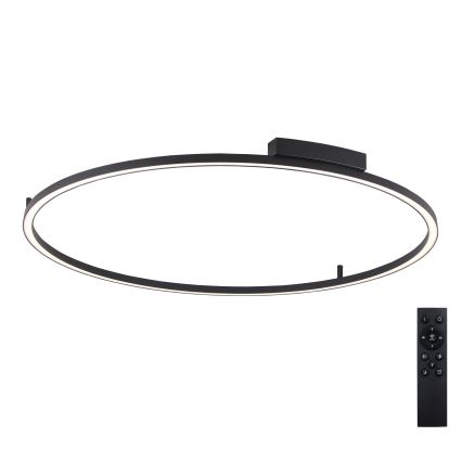 Brilagi - PORTOFINO Dimmable LED Ceiling Light LED/85W/230V 3000-6000K Ø120 cm Black + Remote Control