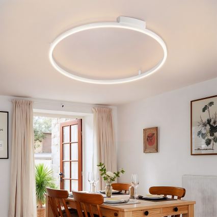 Brilagi - PORTOFINO Dimmable LED Ceiling Light 60W/230V, 3000–6000K, Ø 80 cm, White + Remote Control