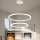 Brilagi - PORTOFINO LED Dimmable Cable Pendant LED/98W/230V 3000-6000K Ø 80 cm White + Remote Control