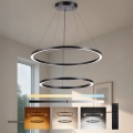 Brilagi - PORTOFINO LED dimmable cable pendant light LED/98W/230V 3000-6000K diam. 80 cm black + remote control