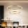 Brilagi - PORTOFINO LED dimmable cable-suspended chandelier, 98W/230V, 3000–6000K, Ø80 cm, gold + remote control