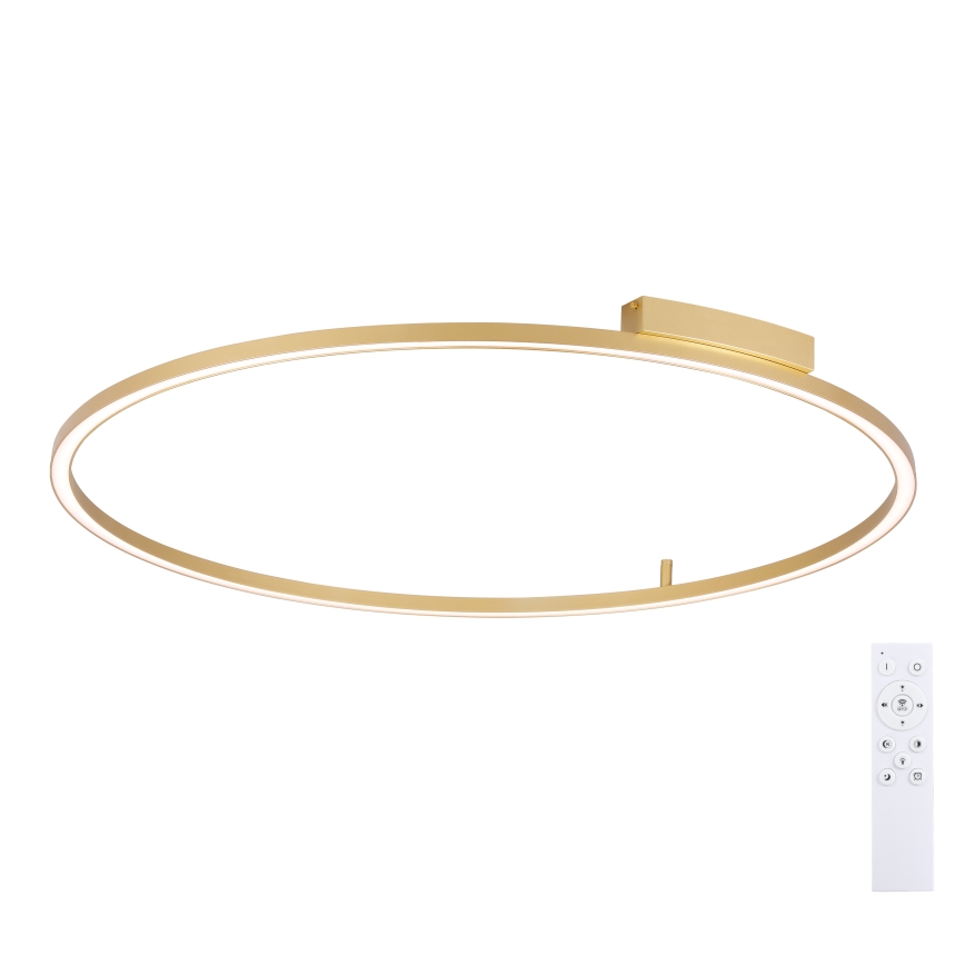 Brilagi - PORTOFINO Dimmable LED Ceiling Light LED/85W/230V 3000–6000K Ø 120 cm Gold + Remote Control