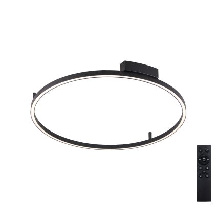 Brilagi - PORTOFINO Dimmable LED Ceiling Light LED/60W/230V 3000-6000K Ø 80 cm Black + Remote Control