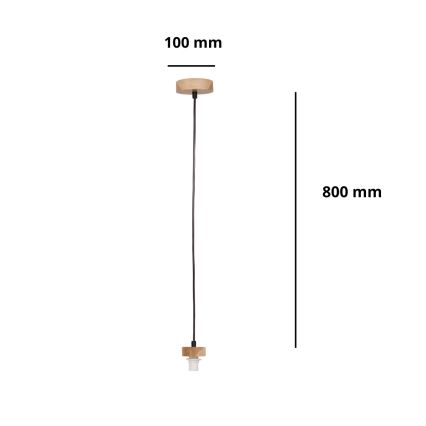 BRILAGI - Power cable PARTY 1xE14/60W/230V oak