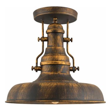 Brilagi - PYRONIC ceiling light 1x E27/40W/230V, Ø 32 cm, bronze with patina finish