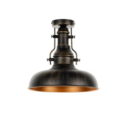 Brilagi - PYRONIC ceiling light 1x E27/40W/230V, Ø 32 cm, bronze with patina finish