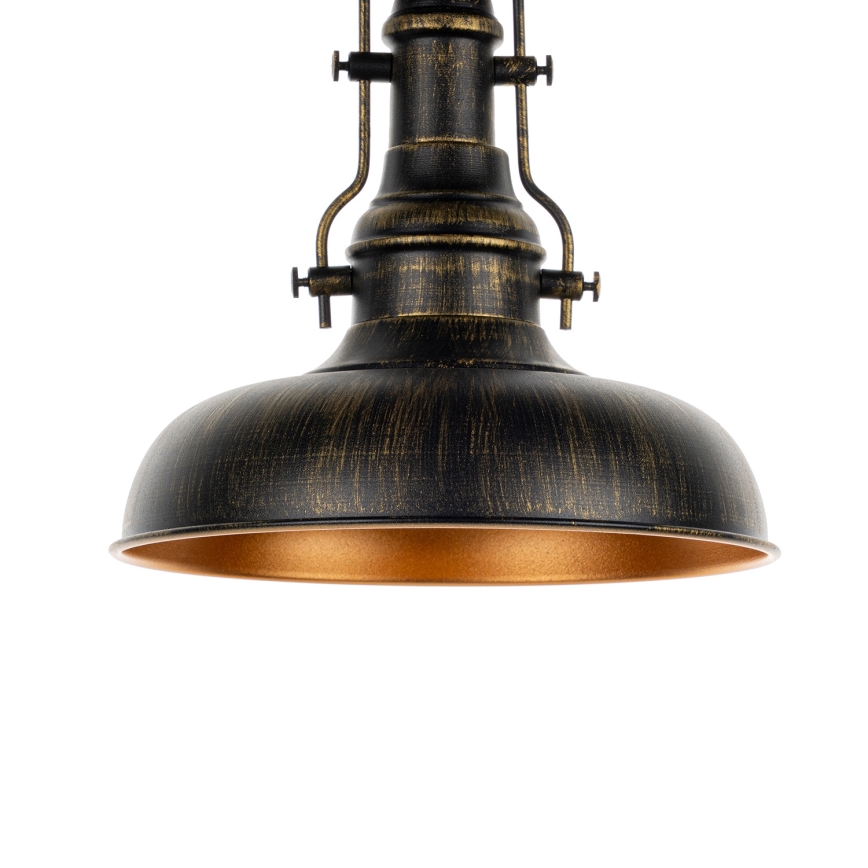 Brilagi - PYRONIC ceiling light 1x E27/40W/230V, Ø 32 cm, bronze with patina finish