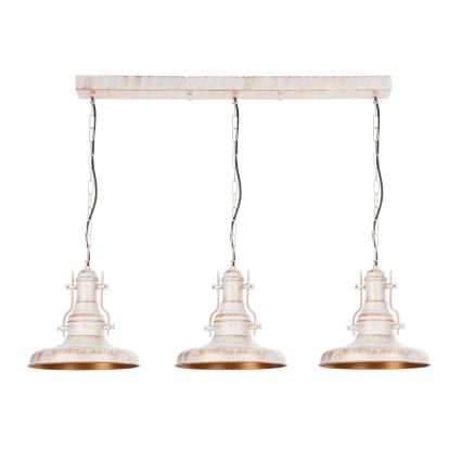 Brilagi - PYRONIC Chain Chandelier 3×E27/40W/230V, Cream with Patina Finish