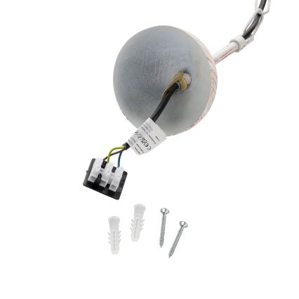 Brilagi - PYRONIC Chain Pendant Lamp 1xE27/40W/230V Ø 32 cm, Cream/Patina
