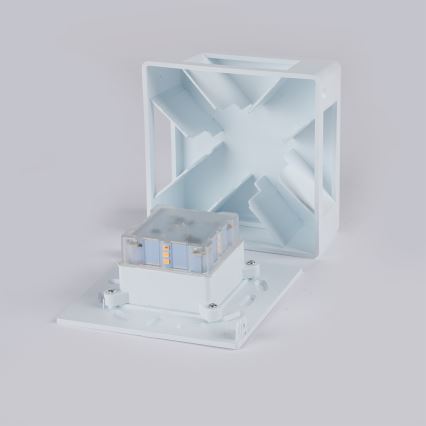 Brilagi - QUADRAY 6W LED Outdoor Wall Light, 230V, White, IP54