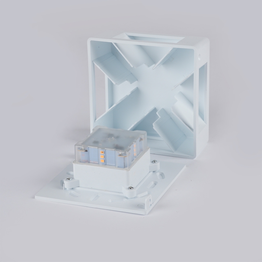 Brilagi - QUADRAY 6W LED Outdoor Wall Light, 230V, White, IP54