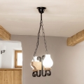 Brilagi - QUEEN Chain Chandelier 2xE14/40W/230V Oak