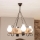 Brilagi - QUEEN Chain Chandelier 4xE14/40W/230V Oak