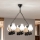 Brilagi - QUEEN Chain Chandelier 6xE14/40W/230V Oak