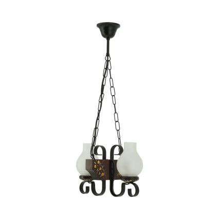 Brilagi - QUEEN Chain-Hung Chandelier 2xE14/40W/230V beech/wenge