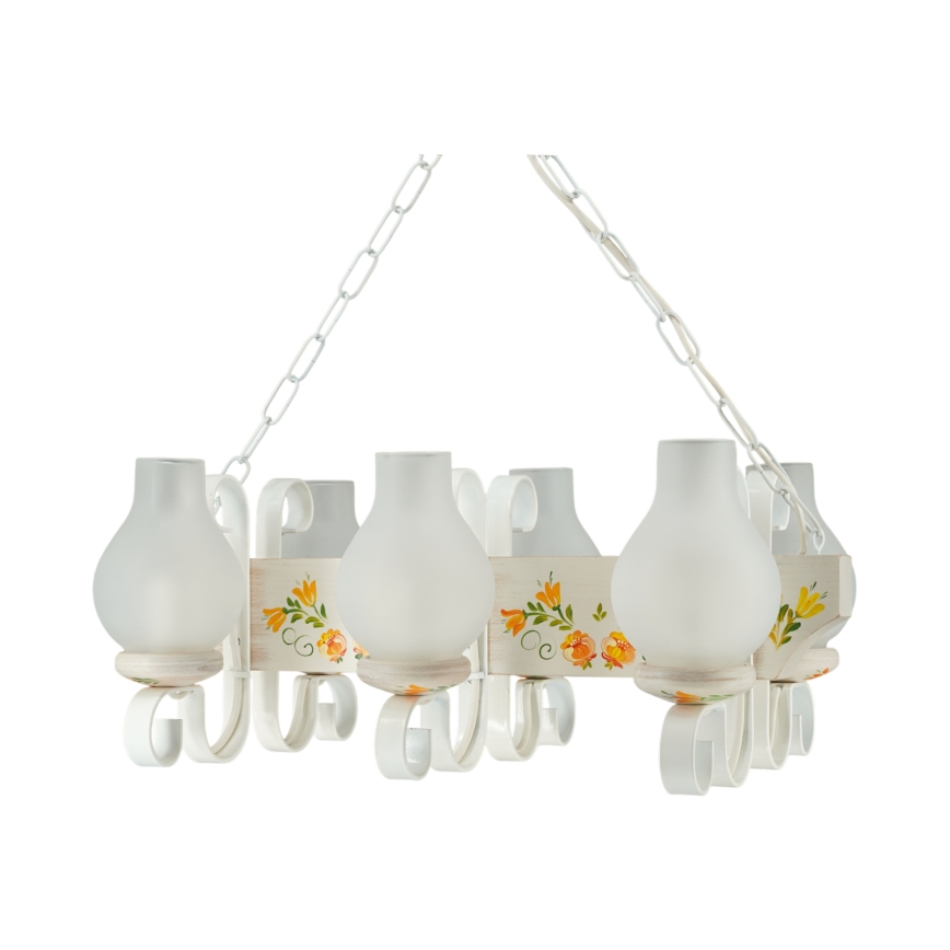 Brilagi - QUEEN Chain-Hung Chandelier 3xE14/40W/230V Beech/Cream