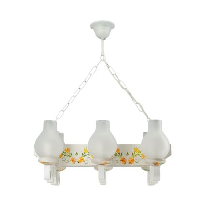 Brilagi - QUEEN Chain-Hung Chandelier 3xE14/40W/230V Beech/Cream