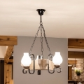 Brilagi - QUEEN Chain-Hung Chandelier 3xE14/40W/230V, Oak