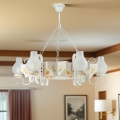 Brilagi - QUEEN chain-hung chandelier 6xE14/40W/230V beech/cream