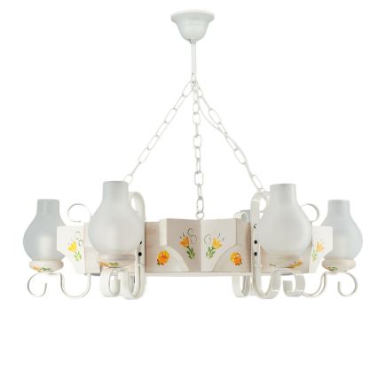 Brilagi - QUEEN chain-hung chandelier 6xE14/40W/230V beech/cream