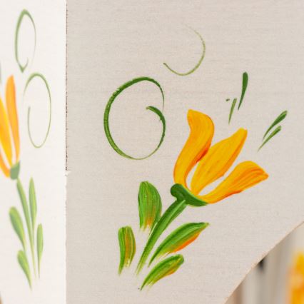 Brilagi - QUEEN chain-hung chandelier 6xE14/40W/230V beech/cream