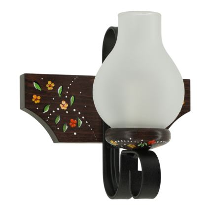 Brilagi - QUEEN Wall Lamp 1xE14/40W/230V Beech/Wenge