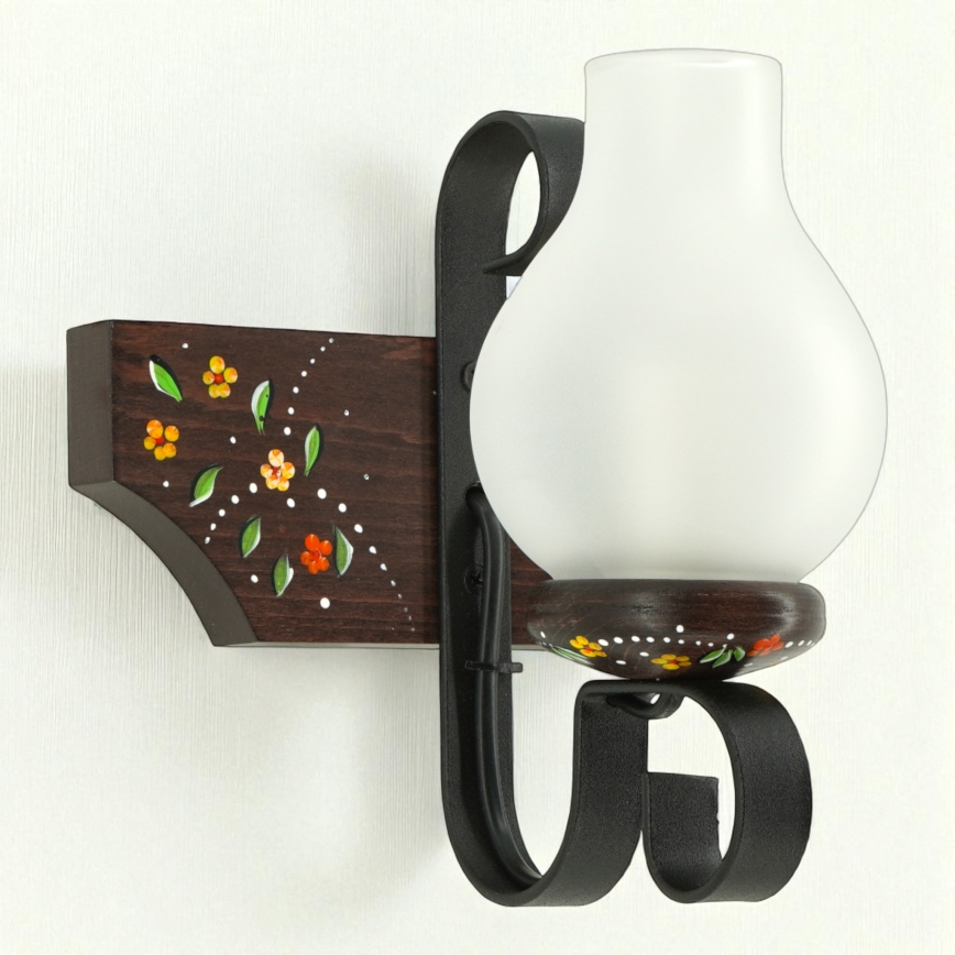 Brilagi - QUEEN Wall Lamp 1xE14/40W/230V Beech/Wenge