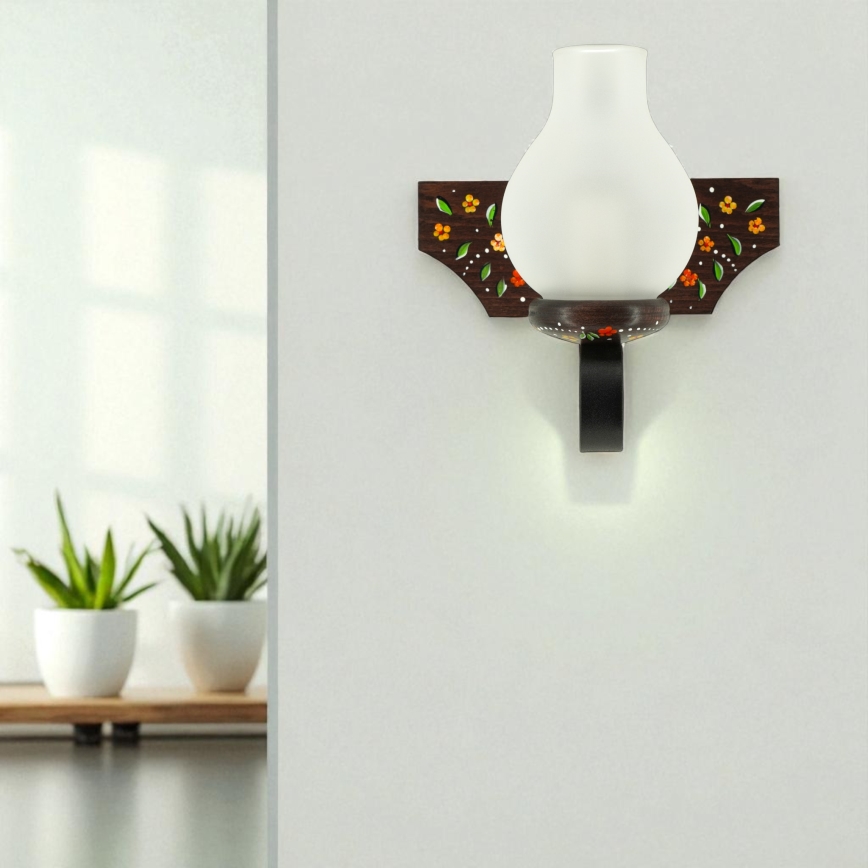 Brilagi - QUEEN Wall Lamp 1xE14/40W/230V Beech/Wenge