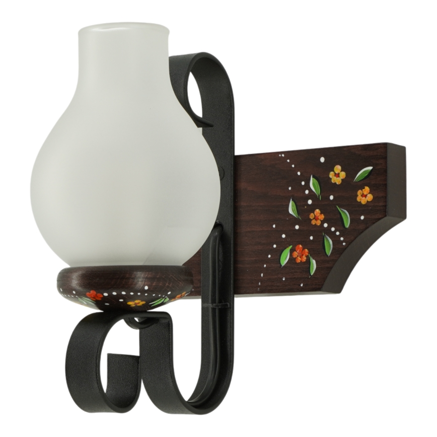 Brilagi - QUEEN Wall Lamp 1xE14/40W/230V Beech/Wenge