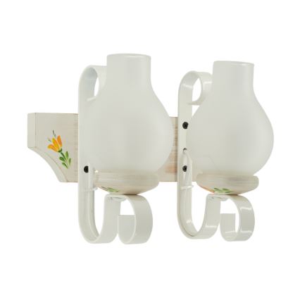 Brilagi - QUEEN Wall Light 2xE14/40W/230V beech/cream