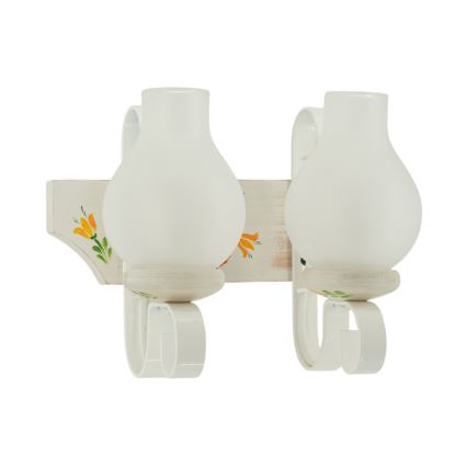 Brilagi - QUEEN Wall Light 2xE14/40W/230V beech/cream