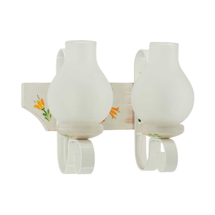 Brilagi - QUEEN Wall Light 2xE14/40W/230V beech/cream