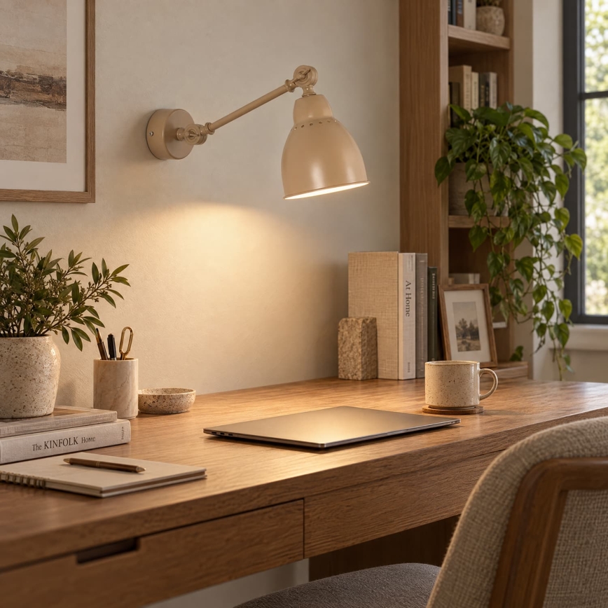 BRILAGI - QUILL wall lamp 1xE27/40W/230V, 40 cm, beige