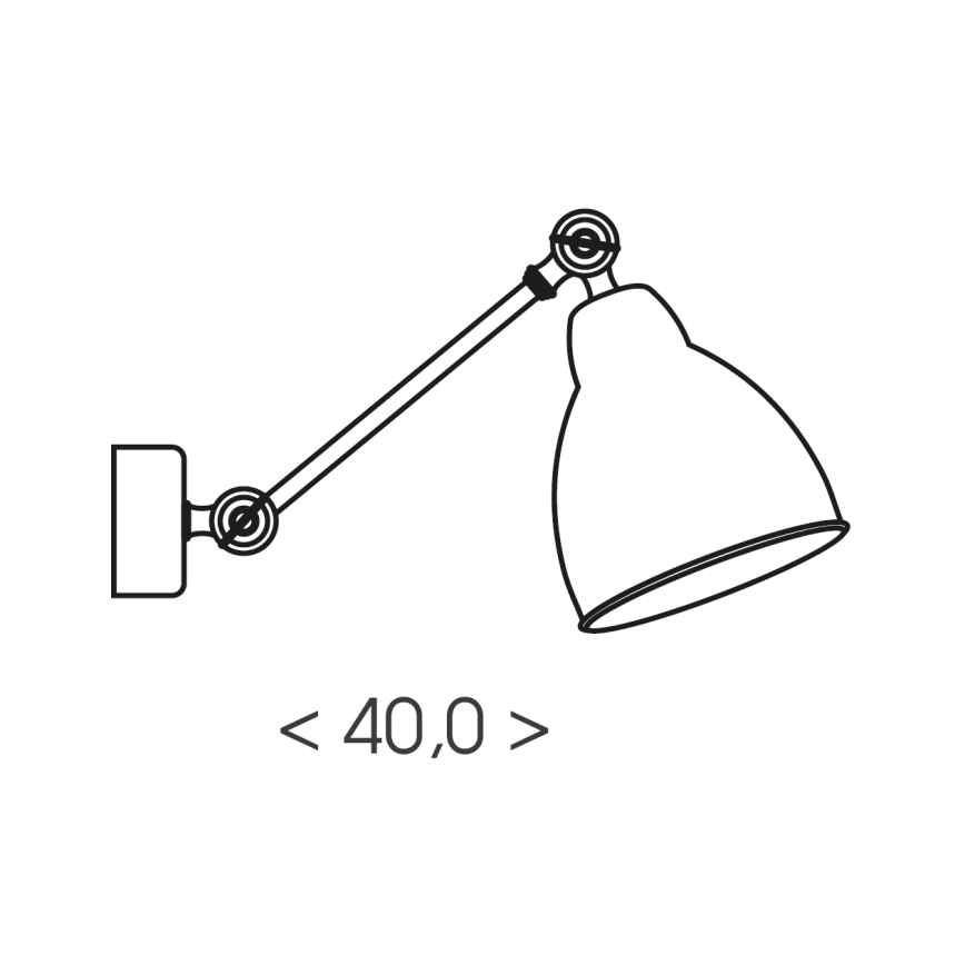 Brilagi - QUILL Wall Lamp 1xE27/40W/230V 40 cm White