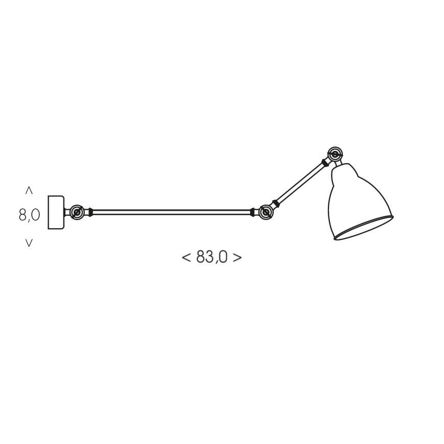 BRILAGI - QUILL Wall Lamp 1xE27/40W/230V 83 cm White