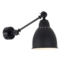 Brilagi - QUILL Wall Light 1x E27/40W/230V, 40 cm, Black