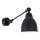 Brilagi - QUILL Wall Light 1x E27/40W/230V, 40 cm, Black