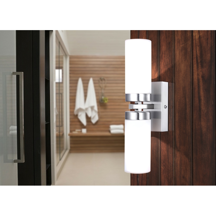 Brilagi - RAY Bathroom Wall Light 2xE14/40W/230V IP44