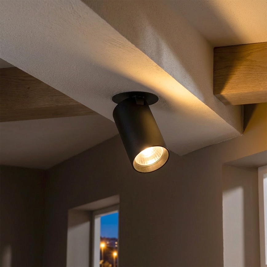 Brilagi - Recessed downlight SELE 1xGU10/30W/230V black