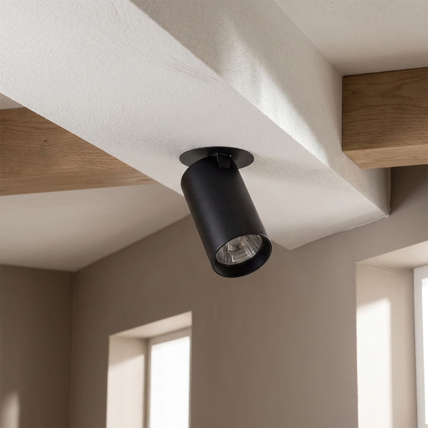 Brilagi - Recessed downlight SELE 1xGU10/30W/230V black