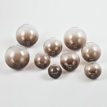 Brilagi - Replacement glass shade for MISTEL and MILLA chandeliers, wall lights and lamps, Ø 12 cm, smoked brown