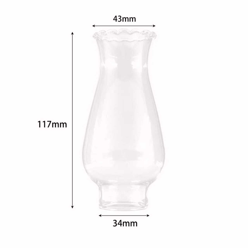 Brilagi - Replacement Glass Chimney for MERLIN Kerosene Lamp